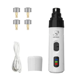 Rechargeable Pet Nail Grinder USB Electric Dog Cat Claw Trimmer Grooming