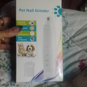 Rechargeable Pet Nail Grinder Electric Diamond Bit Low Noise 2 Speeds USB